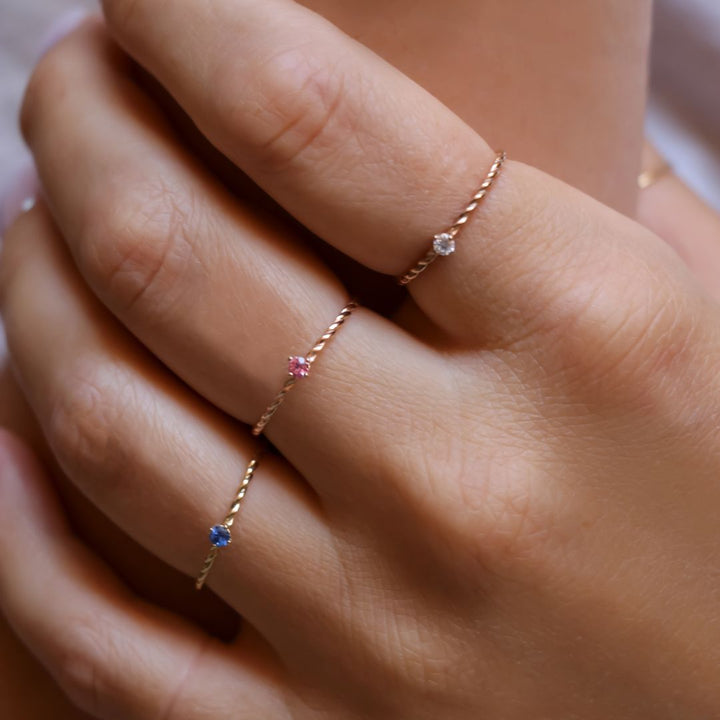 Cullare Settentrionale Recentemente Anello Filo Intrecciato Preso In Prestito Mo - Foto 8