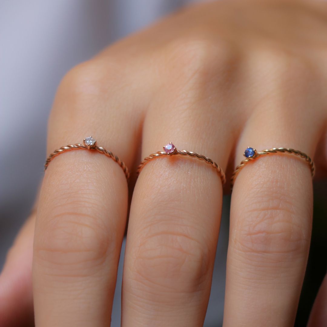 Precious Braided Filodamore Ring in 9kt Yellow Gold – Rubinia