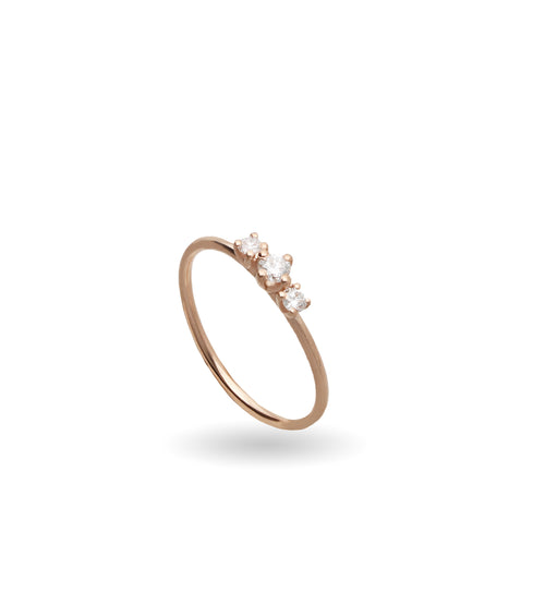 Anello Filodamore Trilogy in Oro Rosa/Giallo 9kt