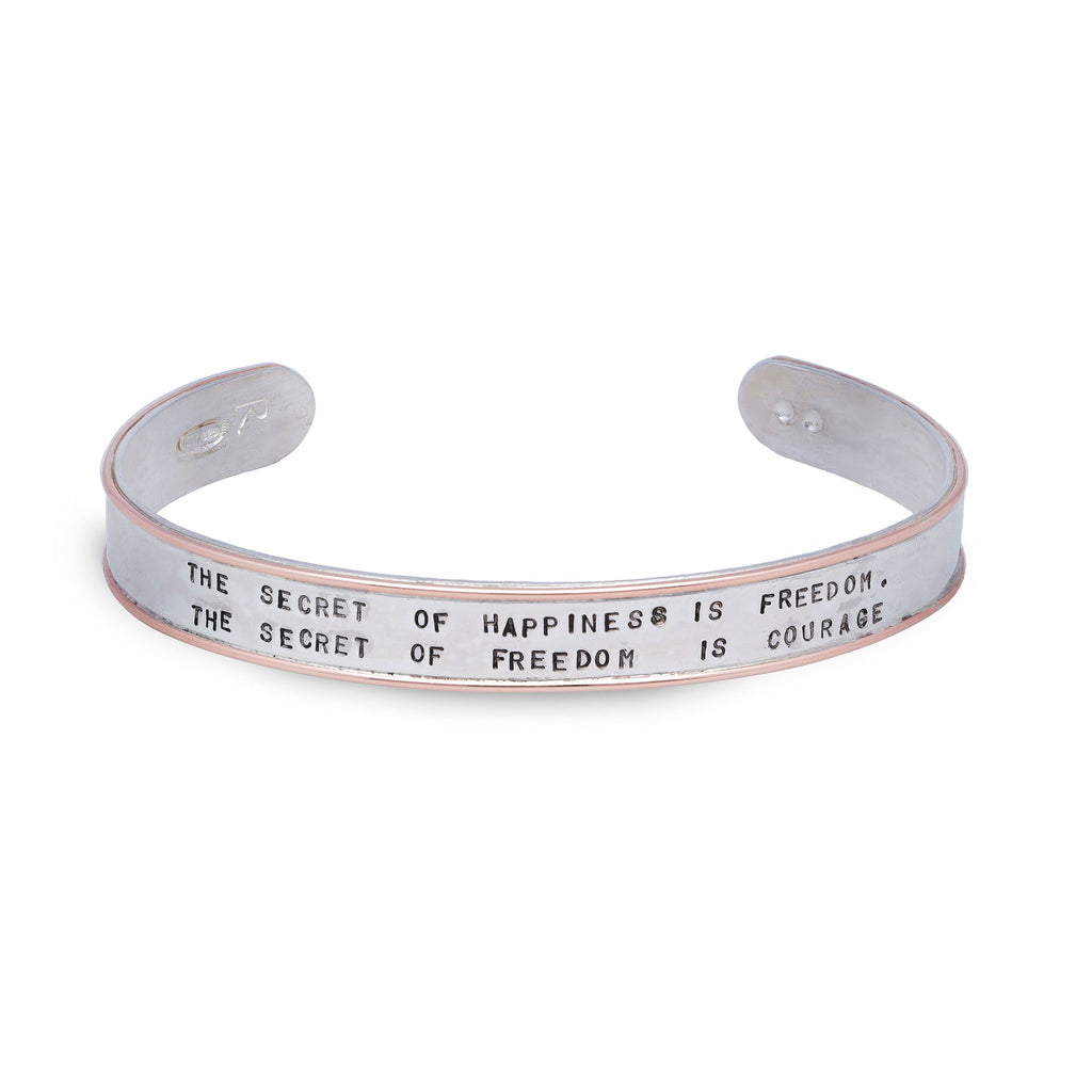 Simple Pledge Bracciale Con Incisione Regolabile: In Argento, Oro O Oro Rosa, Portafortuna - 2